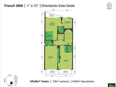 Departamento en Venta al Oeste