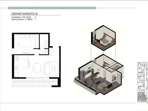 Departamento en Venta al Oeste