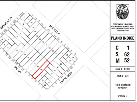 Terreno en Venta 43  mts Fondo