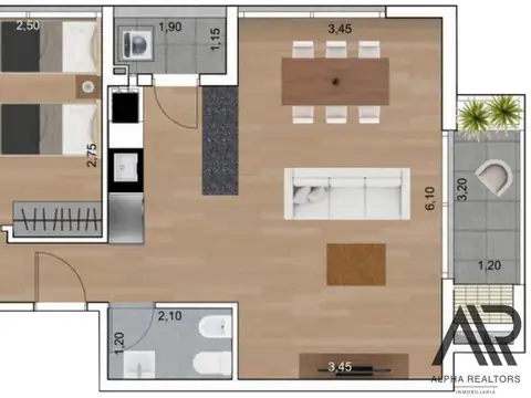 Departamento en Venta de 2 dormitorios