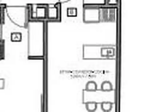 Departamento Monoambiente con 1 baño