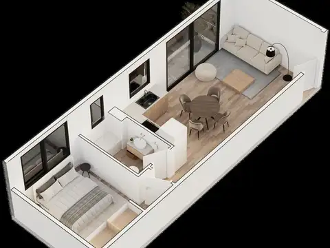 Departamento en Venta de 1 dormitorio