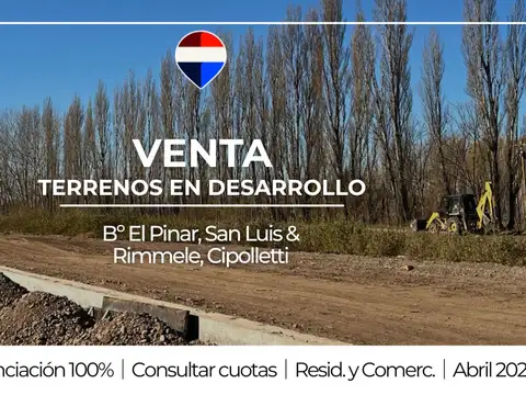 VENTA TERRENO INVERSIÓN CIPOLLETTI