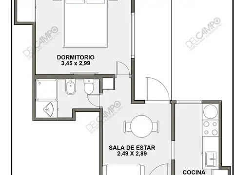 Departamento en Alquiler de 1 dormitorio