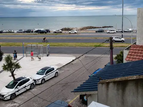 DEPARTAMENTO DE 2 AMB EXTERNO CON VISTA AL MAR. COCHERA Y BAULERA