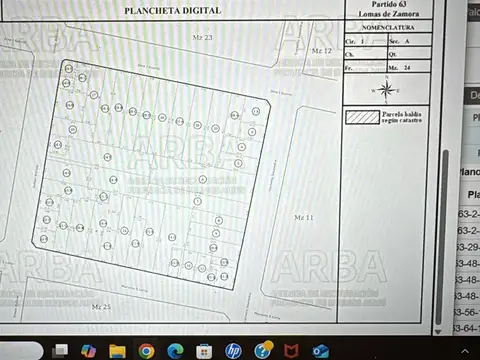 Terreno en Venta 9  mts Frente