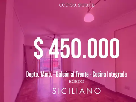 Departamento en Boedo