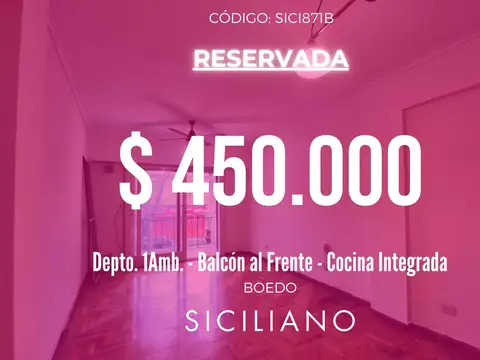 Departamento en Boedo