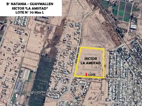 VENTA LOTE B° NATANIA-SECTOR LA AMISTAD-GUAYMALLÉN