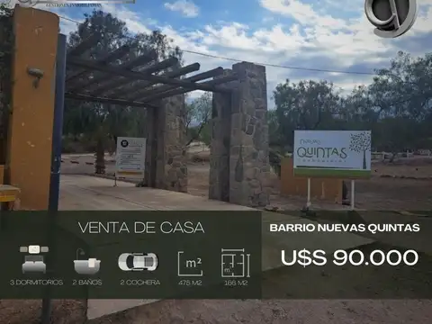 Casa en venta c/ cochera en El Challao