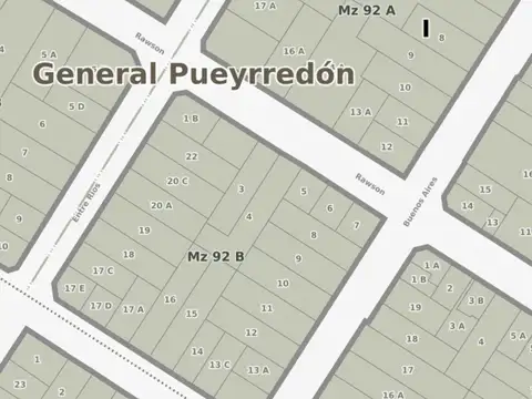 Terreno en Venta 10  mts Frente