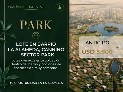 Venta Terreno / Lote interno La alameda Canning