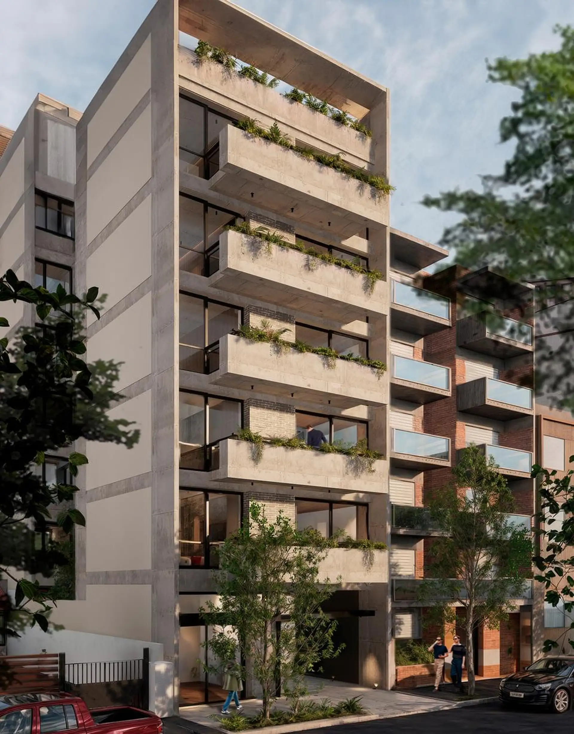 Depto 1 amb, 32m² con terrazas, parrilla y SUM — Zona Guemes