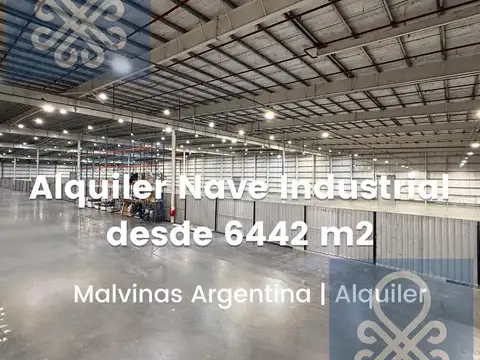 Alquiler deposito en centro logistico 6447m2 con rack en Triangulo Malvinas Argentinas