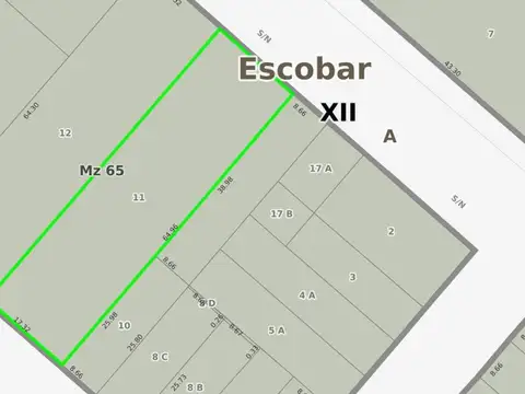 Terreno en Venta de 1120,0 m2