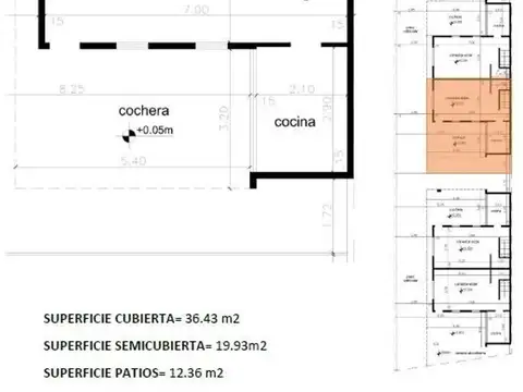 Casa 3 ambientes con 3 baños
