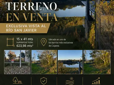 VENDO TERRENO EN LOTEO PUNTA ARENA SEMICERRADO,VISTA EXCLUSIVA AL RIO SAN JAVIER