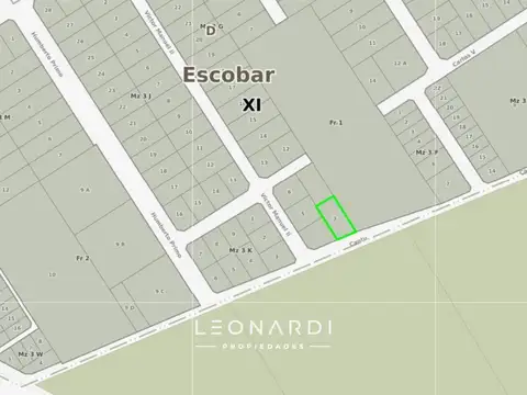 Terreno en Venta en Matheu, USD 30.000