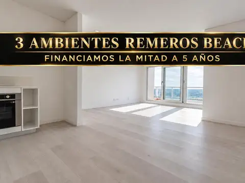 Departamento en venta 3 ambientes en Remeros Beach Full Amenities