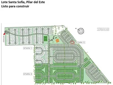 Terreno interno Venta B° Santa Sofia, Pilar del Este