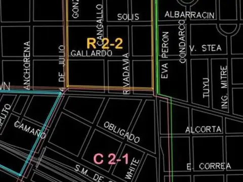 Terreno en Venta 8,66  mts Frente