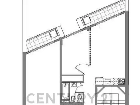 Departamento en Venta de 1 dormitorio