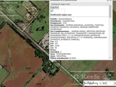 CAMPO de 34 HAS CON GRAN POTENCIAL DE DESARROLLO SOBRE RUTA 41 – GENERAL BELGRANO
