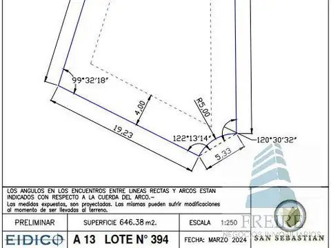 Terreno en Venta en San Sebastian, USD 18.000