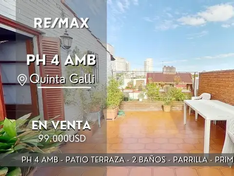 VENTA DÚPLEX 4 AMB BALCÓN TERRAZA – QUINTA GALLI