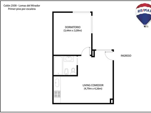 Departamento en Venta de 1 dormitorio