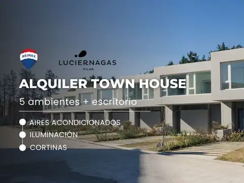 TOWNHOUSE EN ALQUILER EN LUCIÉRNAGAS 5 AMBIENTES 
