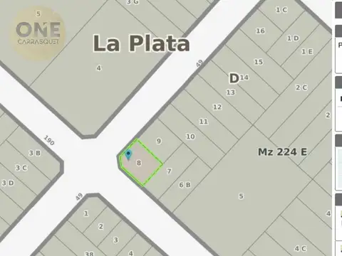 Lote en venta - 49 esquina 190, Lisandro Olmos