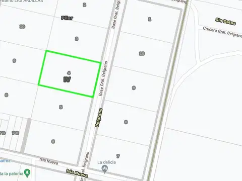 Terreno en Venta 25  mts Fondo