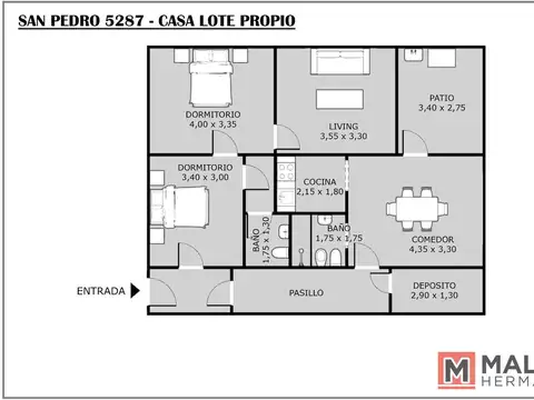 Casa en Venta de 3 dormitorios