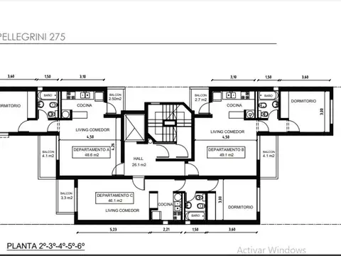 Departamento 2 ambientes con 1 baño