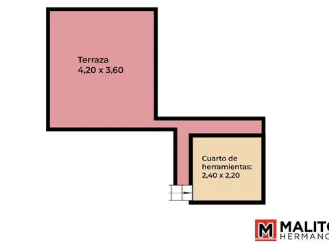 Depto Tipo Casa en Venta de 3 ambientes