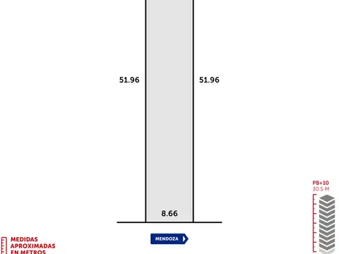 Mendoza y Ovidio Lagos - Terreno. 