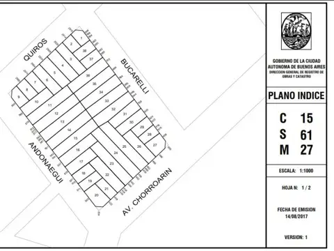 Terreno en Venta en Parque Chas, CABA