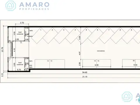Terreno en Venta 55  mts Fondo