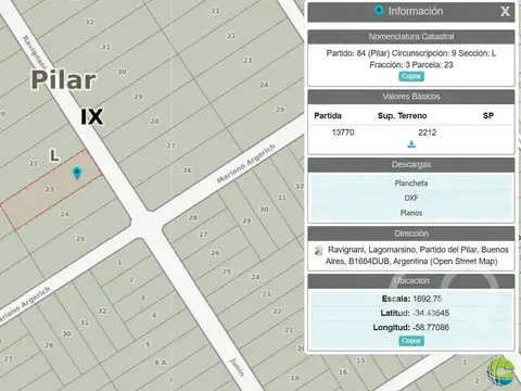 Terreno en Venta de 4424m2