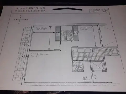 Departamento en Venta de 3 ambientes