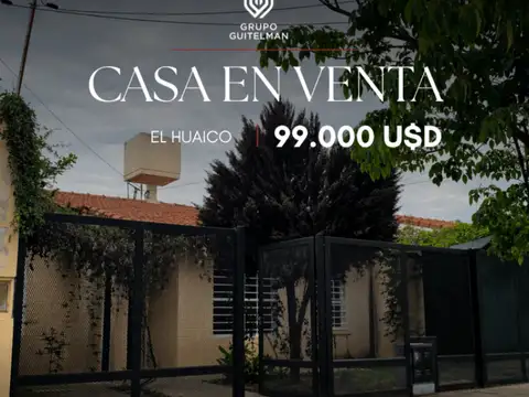 Casa en venta c/ cochera en El Huaico