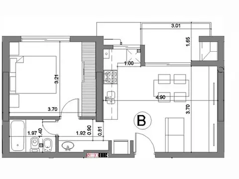 Departamento en Venta al Norte