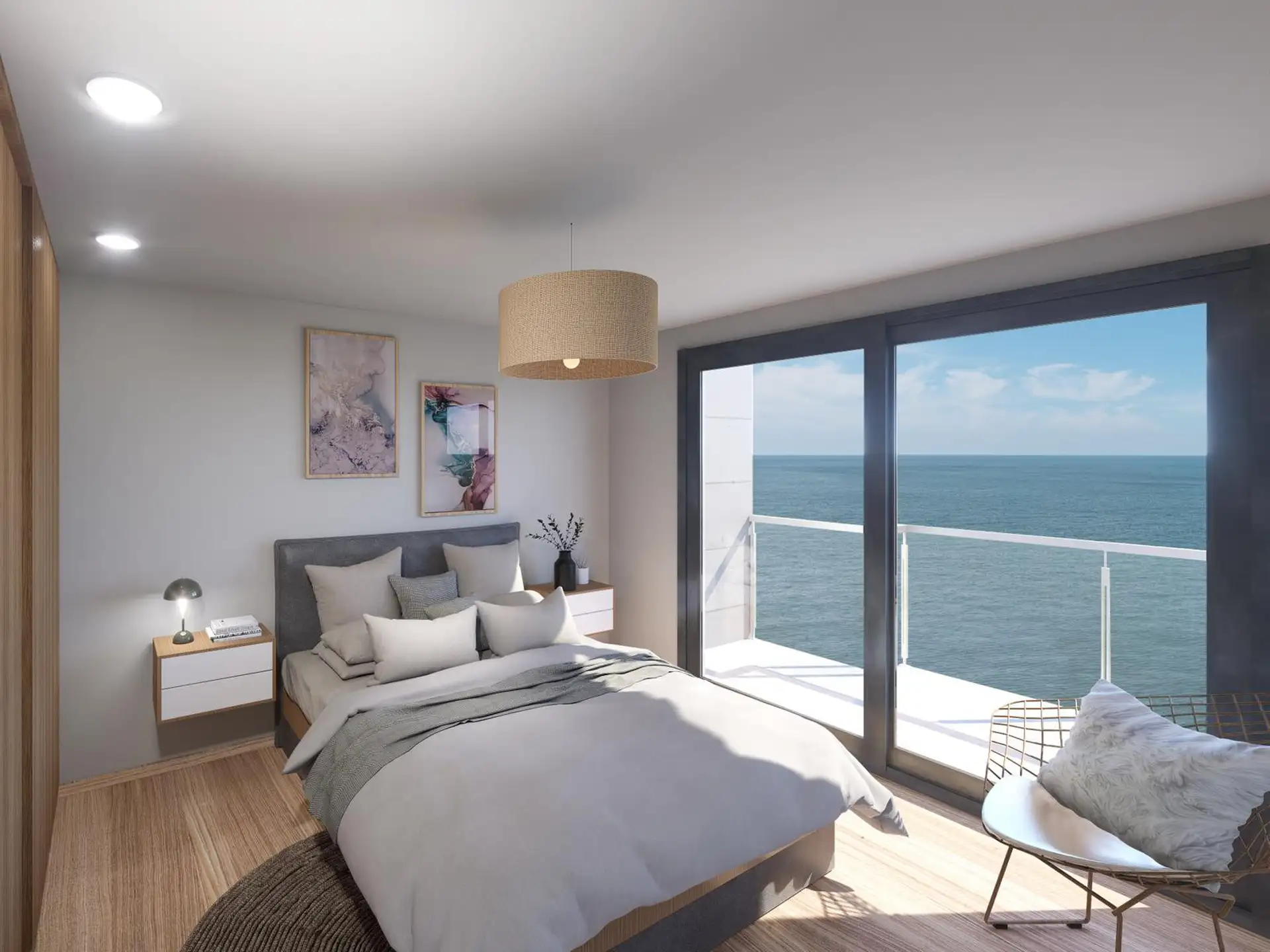 Depto 2 amb, 65m² con balcón terraza y vista al mar — La Perla Sur