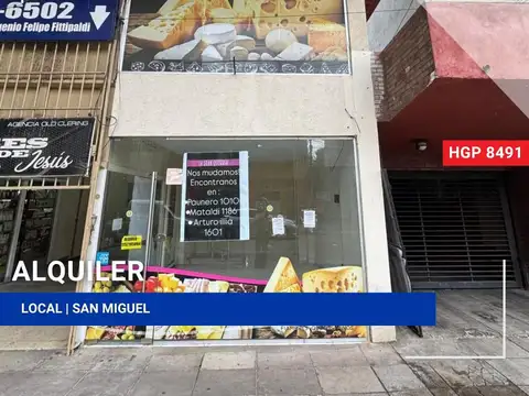 Local - Alquiler - Argentina, San Miguel - Rodriguez Peña 1241