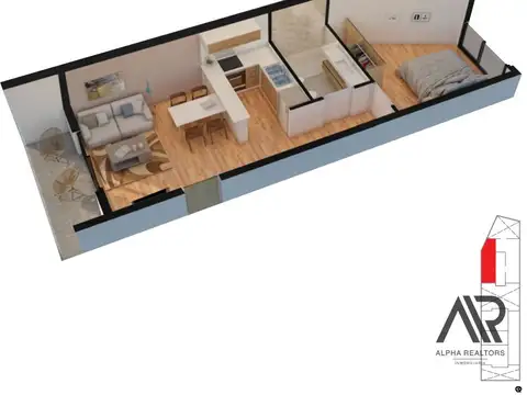 Departamento en Venta de 1 dormitorio