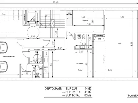 Departamento 4 ambientes con 3 baños