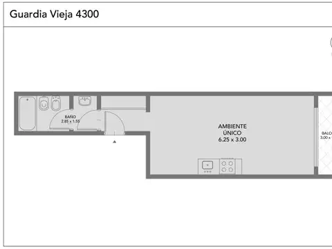 Guardia Vieja 4300, Piso 5