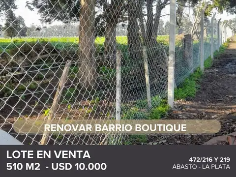 Terreno en Venta de 510,0 m2