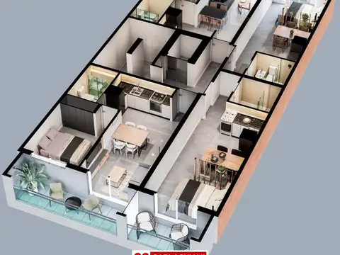 Departamento en Venta de Monoambiente